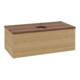V&B Waschtischunterschrank mit Frontstruktur, mit Beleuchtung Antao 100x36x50cm, HL, WBP w. wal, hon. Oa-1