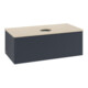 V&B Waschtischunterschrank mit Frontstruktur, mit Beleuchtung Antao 100x36x50cm, WBP botti., md bl. m Lac-3