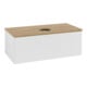 V&B Waschtischunterschrank mit Frontstruktur, mit Beleuchtung Antao 100x36x50cm, WBP hon. Oa, glo wh. Lac-3