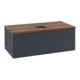 V&B Waschtischunterschrank mit Frontstruktur, mit Beleuchtung Antao 100x36x50cm, WBP w. wal, md bl. m Lac-3