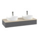 V&B Waschtischunterschrank mit Frontstruktur, mit Beleuchtung Antao 120x19x50cm, HL, WBP botti., A m Lac-1