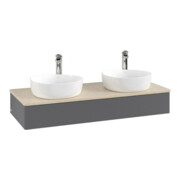 V&B Waschtischunterschrank mit Frontstruktur, mit Beleuchtung Antao 120x19x50cm, HL, WBP botti., A m Lac