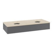V&B Waschtischunterschrank mit Frontstruktur, mit Beleuchtung Antao 120x19x50cm, HL, WBP botti., A m Lac-3