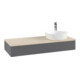 V&B Waschtischunterschrank mit Frontstruktur, mit Beleuchtung Antao 120x19x50cm, HL, WBP botti., A m Lac-3
