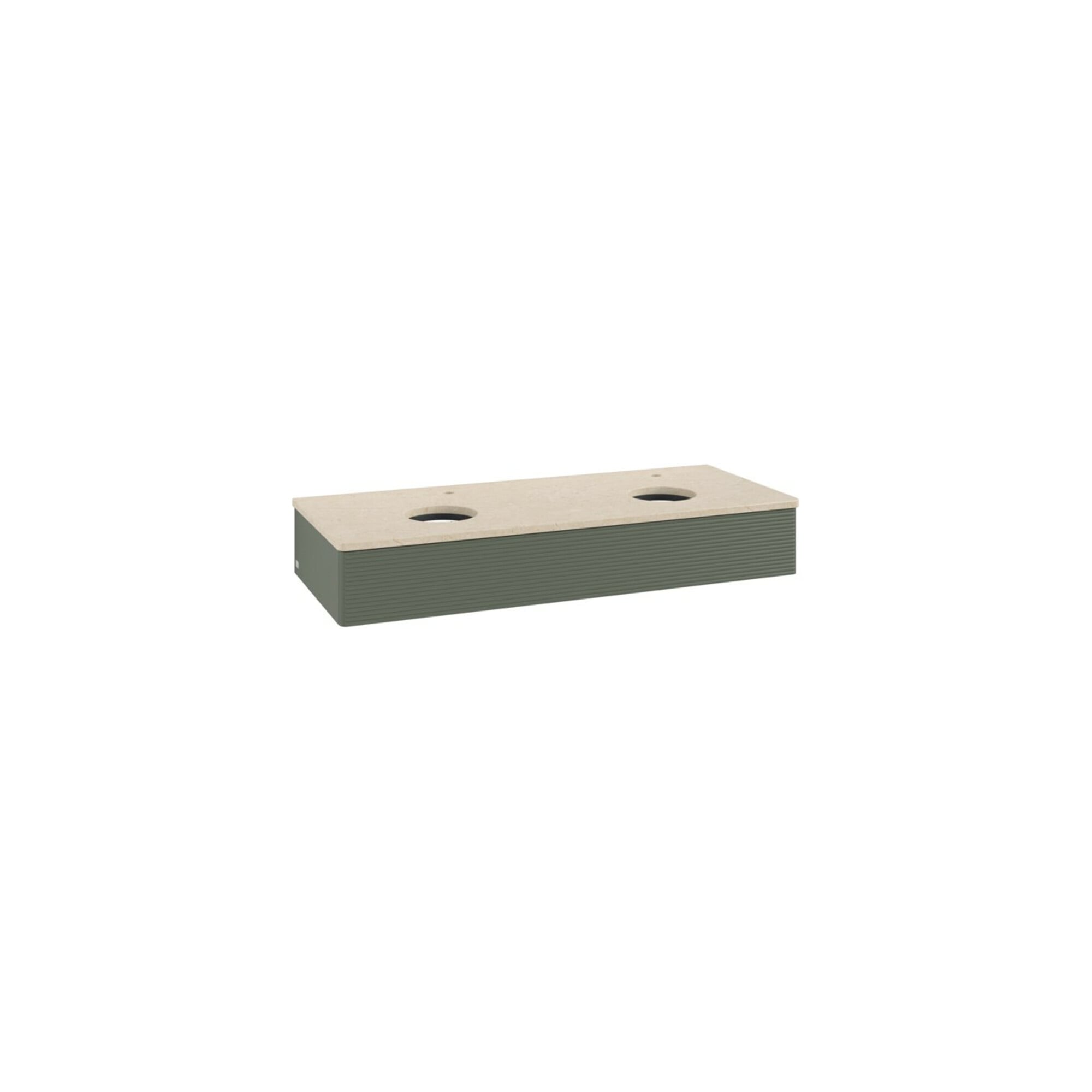 V&B Waschtischunterschrank mit Frontstruktur, mit Beleuchtung Antao 120x19x50cm, HL, WBP botti., le g. m Lac ; Villeroy & Boch