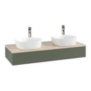 V&B Waschtischunterschrank mit Frontstruktur, mit Beleuchtung Antao 120x19x50cm, HL, WBP botti., le g. m Lac-3
