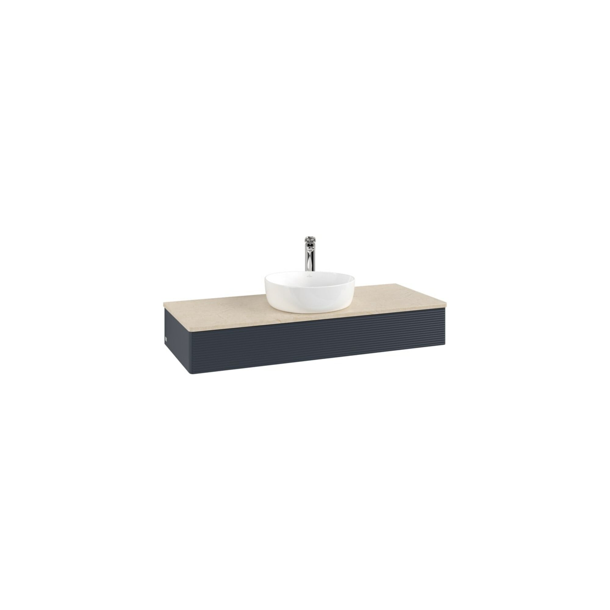 V&B Waschtischunterschrank mit Frontstruktur, mit Beleuchtung Antao 120x19x50cm, HL, WBP botti., md b m Lac ; Villeroy & Boch