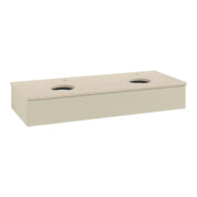 V&B Waschtischunterschrank mit Frontstruktur, mit Beleuchtung Antao 120x19x50cm, HL, WBP botti., si Gr m Lac