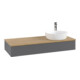V&B Waschtischunterschrank mit Frontstruktur, mit Beleuchtung Antao 120x19x50cm, HL, WBP hon. Oa, A m Lac-3