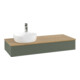 V&B Waschtischunterschrank mit Frontstruktur, mit Beleuchtung Antao 120x19x50cm, HL, WBP hon. Oa, le g. m La-1