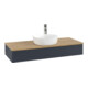 V&B Waschtischunterschrank mit Frontstruktur, mit Beleuchtung Antao 120x19x50cm, HL, WBP hon. Oa, md b m Lac-3