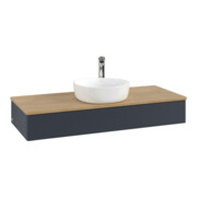 V&B Waschtischunterschrank mit Frontstruktur, mit Beleuchtung Antao 120x19x50cm, HL, WBP hon. Oa, md b m Lac-3