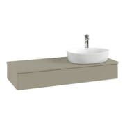 V&B Waschtischunterschrank mit Frontstruktur, mit Beleuchtung Antao 120x19x50cm, HL, WBP Lac, wh. m Lac