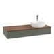 V&B Waschtischunterschrank mit Frontstruktur, mit Beleuchtung Antao 120x19x50cm, HL, WBP w wa, le gre. m Lac-1