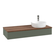 V&B Waschtischunterschrank mit Frontstruktur, mit Beleuchtung Antao 120x19x50cm, HL, WBP w wa, le gre. m Lac