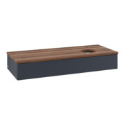 V&B Waschtischunterschrank mit Frontstruktur, mit Beleuchtung Antao 120x19x50cm, HL, WBP w wal, md bl. m Lac-4