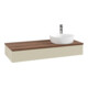 V&B Waschtischunterschrank mit Frontstruktur, mit Beleuchtung Antao 120x19x50cm, HL, WBP w. wal, si Gr m Lac-3