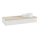 V&B Waschtischunterschrank mit Frontstruktur, mit Beleuchtung Antao 120x19x50cm, WBP botti., glo wh. Lac-3