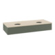 V&B Waschtischunterschrank mit Frontstruktur, mit Beleuchtung Antao 120x19x50cm, WBP botti., lea gre. m Lac-4