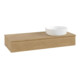 V&B Waschtischunterschrank mit Frontstruktur, mit Beleuchtung Antao 120x19x50cm, WBP-farbe hon. Oa, hon. oak-3