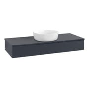 V&B Waschtischunterschrank mit Frontstruktur, mit Beleuchtung Antao 120x19x50cm, WBP-farbe Lac, md bl. m Lac