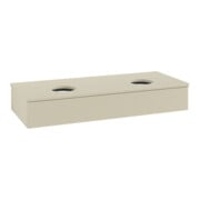 V&B Waschtischunterschrank mit Frontstruktur, mit Beleuchtung Antao 120x19x50cm, WBP-farbe Lac, si Gr m Lac