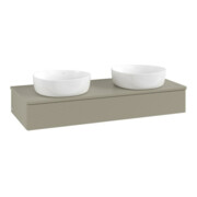 V&B Waschtischunterschrank mit Frontstruktur, mit Beleuchtung Antao 120x19x50cm, WBP-farbe Lac, st. Gr m Lac
