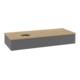 V&B Waschtischunterschrank mit Frontstruktur, mit Beleuchtung Antao 120x19x50cm, WBP hon. Oa, Anthrac. m Lac-1