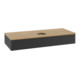 V&B Waschtischunterschrank mit Frontstruktur, mit Beleuchtung Antao 120x19x50cm, WBP hon. Oa, bla m Lac-1