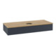 V&B Waschtischunterschrank mit Frontstruktur, mit Beleuchtung Antao 120x19x50cm, WBP hon. Oa, md bl. m Lac-3