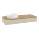 V&B Waschtischunterschrank mit Frontstruktur, mit Beleuchtung Antao 120x19x50cm, WBP hon. Oa, si Gr m Lac-3