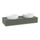 V&B Waschtischunterschrank mit Frontstruktur, mit Beleuchtung Antao 120x19x50cm, WBP Lac, lea gre. m Lac-1