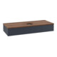V&B Waschtischunterschrank mit Frontstruktur, mit Beleuchtung Antao 120x19x50cm, WBP w. wal, md bl. m Lac-3