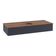 V&B Waschtischunterschrank mit Frontstruktur, mit Beleuchtung Antao 120x19x50cm, WBP w. wal, md bl. m Lac-3