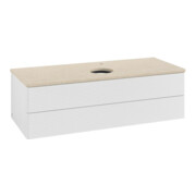 V&B Waschtischunterschrank mit Frontstruktur, mit Beleuchtung Antao 120x36x50cm, HL, WBP botti., glo wh. Lac-3