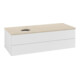 V&B Waschtischunterschrank mit Frontstruktur, mit Beleuchtung Antao 120x36x50cm, HL, WBP botti., glo wh. Lac-3