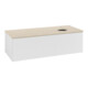 V&B Waschtischunterschrank mit Frontstruktur, mit Beleuchtung Antao 120x36x50cm, HL, WBP botti., glo wh. Lac-1
