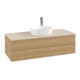 V&B Waschtischunterschrank mit Frontstruktur, mit Beleuchtung Antao 120x36x50cm, HL, WBP botti., hon. Oa-3