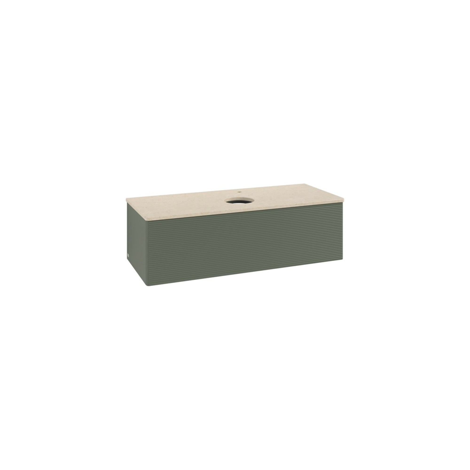V&B Waschtischunterschrank mit Frontstruktur, mit Beleuchtung Antao 120x36x50cm, HL, WBP botti., le g. m Lac ; Villeroy & Boch
