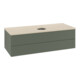 V&B Waschtischunterschrank mit Frontstruktur, mit Beleuchtung Antao 120x36x50cm, HL, WBP botti., le g. m Lac-1