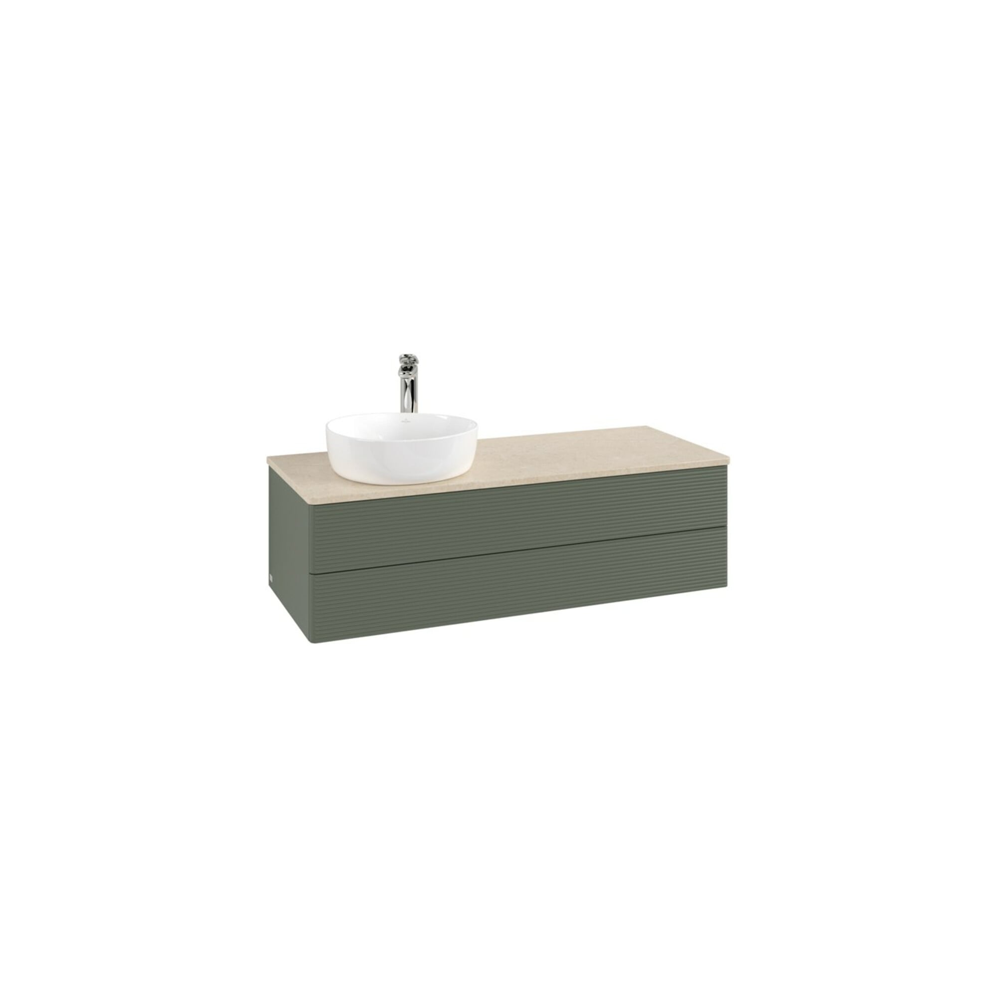 V&B Waschtischunterschrank mit Frontstruktur, mit Beleuchtung Antao 120x36x50cm, HL, WBP botti., le g. m Lac ; Villeroy & Boch