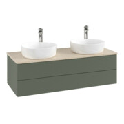 V&B Waschtischunterschrank mit Frontstruktur, mit Beleuchtung Antao 120x36x50cm, HL, WBP botti., le g. m Lac