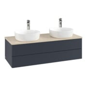 V&B Waschtischunterschrank mit Frontstruktur, mit Beleuchtung Antao 120x36x50cm, HL, WBP botti., md b m Lac-3