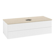 V&B Waschtischunterschrank mit Frontstruktur, mit Beleuchtung Antao 120x36x50cm, HL, WBP botti., wh. m Lac-4