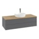 V&B Waschtischunterschrank mit Frontstruktur, mit Beleuchtung Antao 120x36x50cm, HL, WBP hon. Oa, A m Lac-4