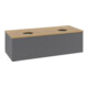 V&B Waschtischunterschrank mit Frontstruktur, mit Beleuchtung Antao 120x36x50cm, HL, WBP hon. Oa, A m Lac