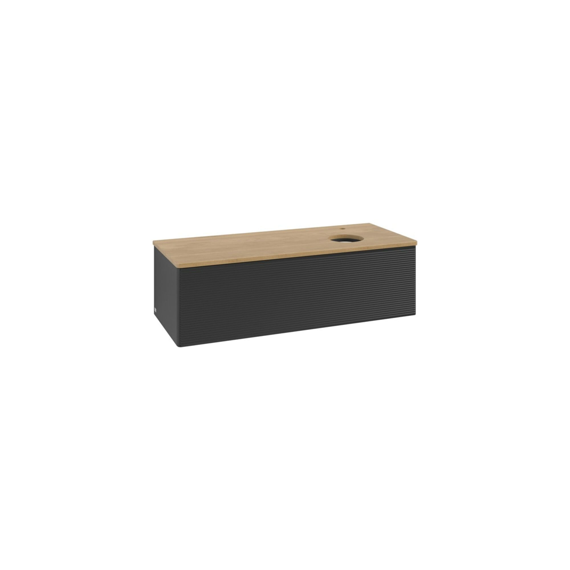 V&B Waschtischunterschrank mit Frontstruktur, mit Beleuchtung Antao 120x36x50cm, HL, WBP hon. Oa, bla m Lac ; Villeroy & Boch