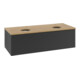 V&B Waschtischunterschrank mit Frontstruktur, mit Beleuchtung Antao 120x36x50cm, HL, WBP hon. Oa, bla m Lac-4