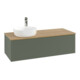 V&B Waschtischunterschrank mit Frontstruktur, mit Beleuchtung Antao 120x36x50cm, HL, WBP hon. Oa, le g. m La-1