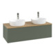V&B Waschtischunterschrank mit Frontstruktur, mit Beleuchtung Antao 120x36x50cm, HL, WBP hon. Oa, le g. m La-1